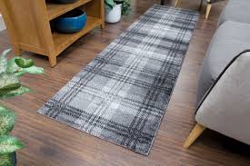 grey tartan carpet rug contemporary