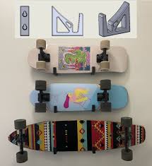 Stl File Skateboard Wall Mount 3d