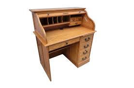 Chances are you'll discovered another roll top secretary desk better design ideas. Single Pedestal Oak Roll Top Desk The Office Furniture Depot