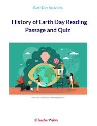 earth day activities reading page