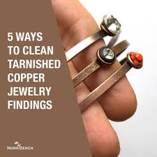 clean tarnished copper jewelry findings