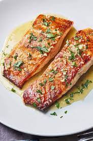 pan seared salmon cooking with coit