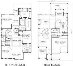 Unique Two Story House Plan Floor