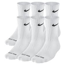 Nike Dri Fit Cushioned Crew Socks Medium 6 Pairs Size One