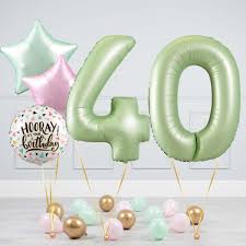 40th birthday balloons delivered