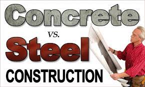 concrete versus steel frame structures