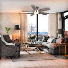 integrated led bronze ceiling fan