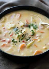 low cal healthy creamy vegetable soup