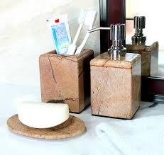 Rs 1,500 / setget latest price. Amazon Com Kleo Bathroom Accessory Set Made From Natural Brown Sand Stone Bath Accessories Set Of 3 Includes Soap Dispenser Utility And Soap Dish Home Kitchen