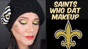 gold who dat makeup for hooded eyes