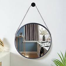 Hanging Round Mirrors Vintage Black