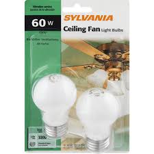 Sylvania 60 Watt Ceiling Fan Light Bulbs Batteries Lighting Miller And Sons Supermarket