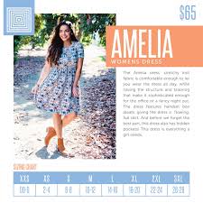 Womens Lularoe Amelia Dress Size Chart Including 2018
