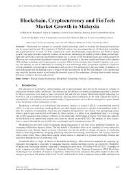 How to buy cryptocurrency in malaysia? Pdf Blockchain Cryptocurrency And Fintech Market Growth In Malaysia