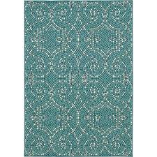 Gently used, vintage, and antique 8x10 area rugs. E214 Savina Teal Indoor Outdoor Woven Area Rug 5x7 In 2021 Outdoor Rugs Rugs Outdoor Furnishings
