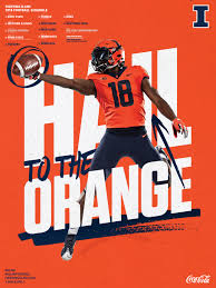 2018 fighting illini football posters