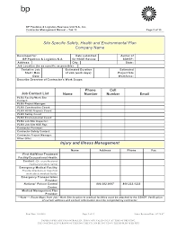 Workplace Safety Program Template Contractor Safety Program