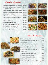 menu at jasmine garden chinese