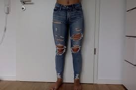 Distressed American Eagle Jeans