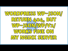 wordpress wp json return 404 but wp