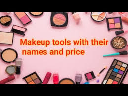 makeup tools with their names and
