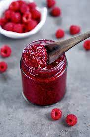 raspberry chia jam no pectin elavegan