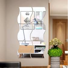 6pcs Self Adhesive Mirror Tiles