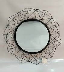 Iron Glass Wall Decor Black Mirror