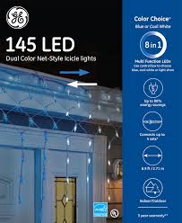 89130 Ge Color Choice Led Net Style Icicle Lights 145ct