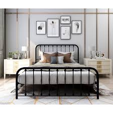 Teejay Metal Bed Black Bed Frame