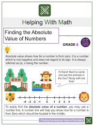 Numbers 6th Grade Math Worksheets