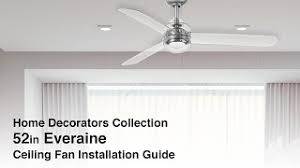 how to install the everaine ceiling fan
