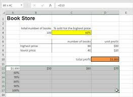 Data Tables In Excel In Easy Steps