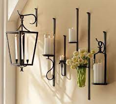 Wall Candle Holder Wrought Iron Wall