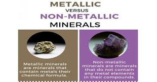 metallic and non metallic minerals