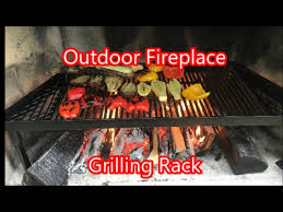 Outdoor Fireplace Grilling Rack