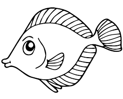 Рыбка — раскраска для детей. Распечатать бесплатно.
