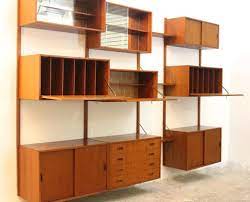 Danish Modular Teak Wall Unit By Poul