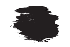 Ink Paint Black Color Brush Stroke