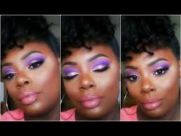dramatic pink purple makeup tutorial