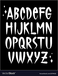 tattoo style font alphabet