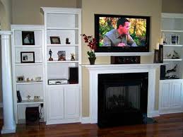 Living Room With Fireplace Tv