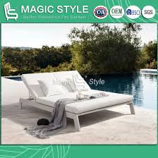 china poolside aluminum daybed garden