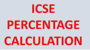 icse percene calculation you