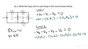 Loop Rule Equations For A Circuit