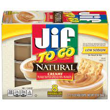 jif to go natural creamy peanut er