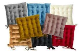 You'll receive email and feed alerts when new items arrive. Quilted Velvet Padded Cushion Chair Seat Pads With Ties Garden Dining Kitchen Ebay