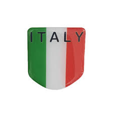 قیمت و خرید برچسب خودرو طرح پرچم ایتالیا کد 2