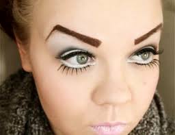 ugly eyebrows worst makeup trends
