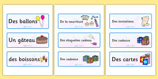 Looking for birthday ecards ? Birthday Topic Word Cards French Teacher Made
